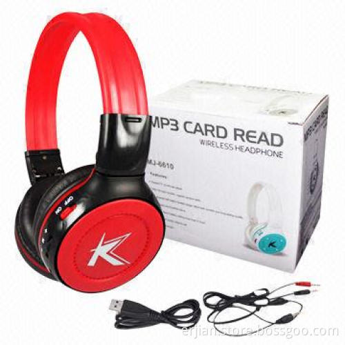 High-quality Card Read Headphones with Built-in FM Radio